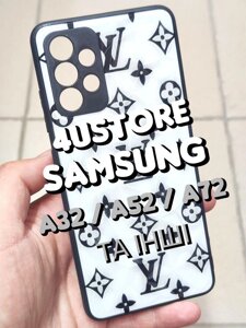 Чохол на Samsung A32 A52 A72 захист камер накладка чохол бренд принт