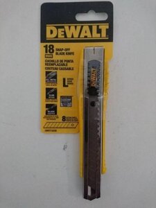 Dewalt DWHT10038 / DWHT10045 будівельний ніж 18/25 мм