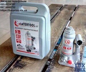 Домкрат стовпчик одноштоковий 2 т, в кейсі INTERTOOL GT0051