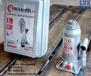 Домкрат стовпчик 5 т, у пластиковому кейсі INTERTOOL GT0053