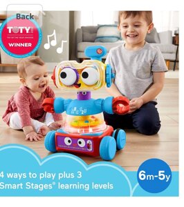 Fisher price 4 в 1 smart, learning toy, інтерактивний робот