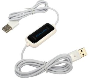 Кабель DATA LINK для передавання даних між комп'ютерами через USB 480Mb/s