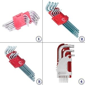 Ключі TORX г-подібні, набір г-подібних ключів TORX intertool