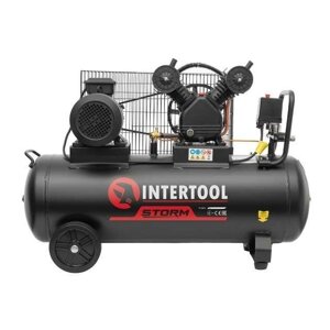 Компресор 100 л, 3 квт, 380 в, 10 атм, 500 л/хв. intertool PT-0013.