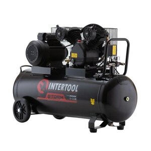 Компресор порш. 2 цил. 100 л, 3 кВт,500 л/хв) INTERTOOL PT-0014.