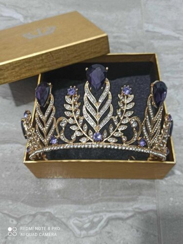 Корона для конкурсу краси або весілля Baroque Crystal Crown