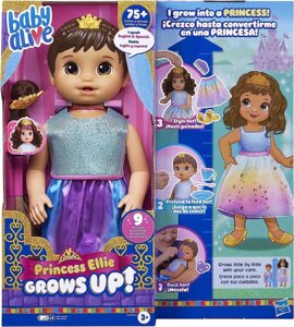 Лялька, що росте принцеса бебі, елив Baby Alive Princess Ellie Grows Up!