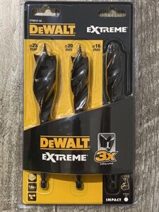 Набір спіральних свердел для дерева Dewalt EXTREME