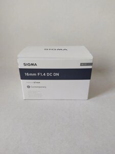 Об&x27,єктив Sigma AF 16mm f/1,4 DC DN C (Nikon Z)