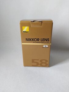Обєктив Nikon AF-S Nikkor 58mm f/1,4G