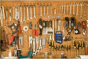 Pegboard перфорована панель для інструменту, 120 x 60 x 0,5 см,7 мм