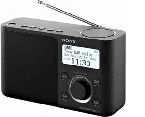 Радіоприймач годинник Sony XDR-S61D Black