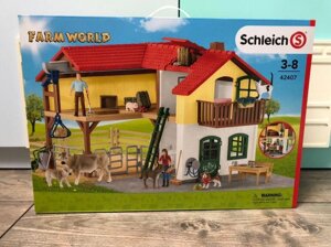 Schleich Шляйх Нова Ферма з хлевом і тваринами 42407