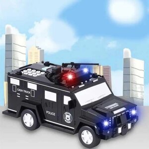 Сейф скарбничка дитяча Машинка поліція Hummer Piggy bank, є гурт