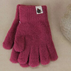 Вовняні рукавички для дівчинки Альпака 9-12 років осінні-зимові