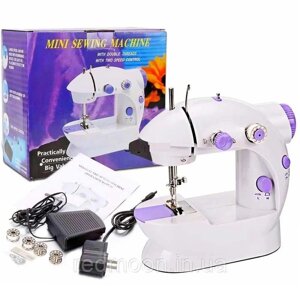 Швейная Mini Sewing Machine SM-202 Міні швейна машинка з адаптером