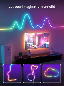 Суперновинка! Різнобарвна неонова LED-стрічка! Neon Led Strip 5M