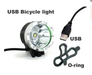 Велофара USB або 8.4в CREE XM-L T6 500Lm велосипед велофара ліхтар