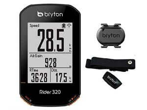 Велокомпютер BRYTON RIDER 320T GPS з каденсією та пульсом