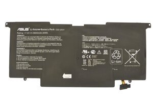 Акумулятор для ноутбука Вусіл. Asus C22-UX31 UX31A 7.4V Black 6840mAh Orig