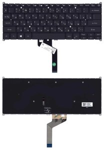 Клавіатура для ноутбука Acer Aspire Swift 5 SF514-52T з підсвічуванням (Light), Black, RU