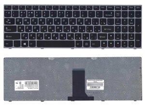 Клавіатура для ноутбука Lenovo IdeaPad (B5400, M5400) Black, Silver Frame), RU