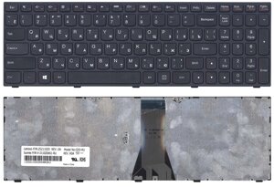 Клавіатура для ноутбука Lenovo IdeaPad (G50-70) Black, Black Frame RU