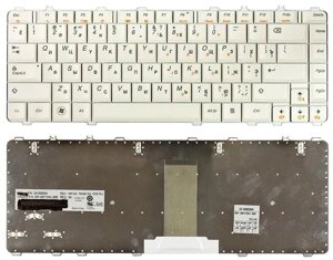 Клавіатура для ноутбука Lenovo IdeaPad Y450, Y450A, Y450G, Y550, Y550A, Y460, Y560, B460 White, White Frame), RU