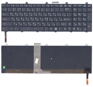 Клавіатура для ноутбука MSI (GE60) з підсвічуванням (Light) Black, Black Frame) RU