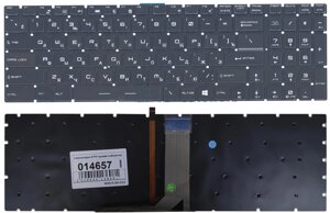 Клавіатура для ноутбука MSI (GT72) з підсвічуванням (Light), Black, No Frame RU