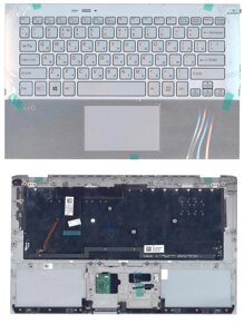 Клавіатура для ноутбука Sony Vaio (SVP11) Silver, Silver TopCase), RU