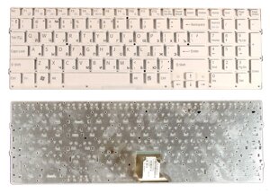 Клавіатура для ноутбука Sony Vaio (VPC-CB) White, No Frame), RU