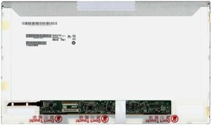 Матриця для ноутбука 15,6", Normal ( стандарт ), 40 pin ( знизу зліва ), 1366x768, Світлодіодна (LED), без кріплень,