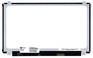 Матриця для ноутбука 15,6", Slim ( тонка ), 40 pin ( знизу праворуч ), 1366x768, Світлодіодна (LED), кріплення зверху \ знизу,