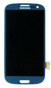 Матриця з тачскрін ( модуль ) для телефону Samsung Galaxy S3 GT-I9300 Metallic синій