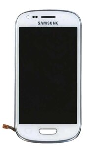 Матриця з тачскрін ( модуль ) для телефону Samsung Galaxy S3 mini GT-I8190 білий з рамкою