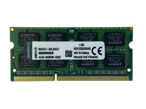 Оперативна пам'ять kingston sodimm DDR3l 4GB 1333 1.35V 204PIN