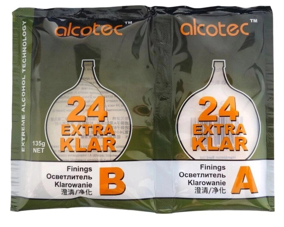 Засіб для освітлення браги ALCOTEC EXTRA KLAR 24 (знято з продажу)