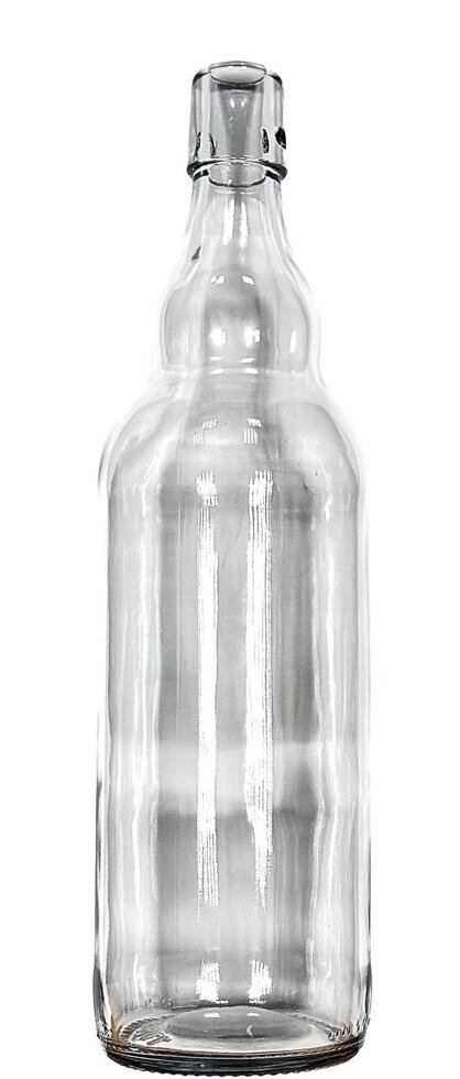 Пляшка під бугельний замок (без бугеля), прозора 1000ml