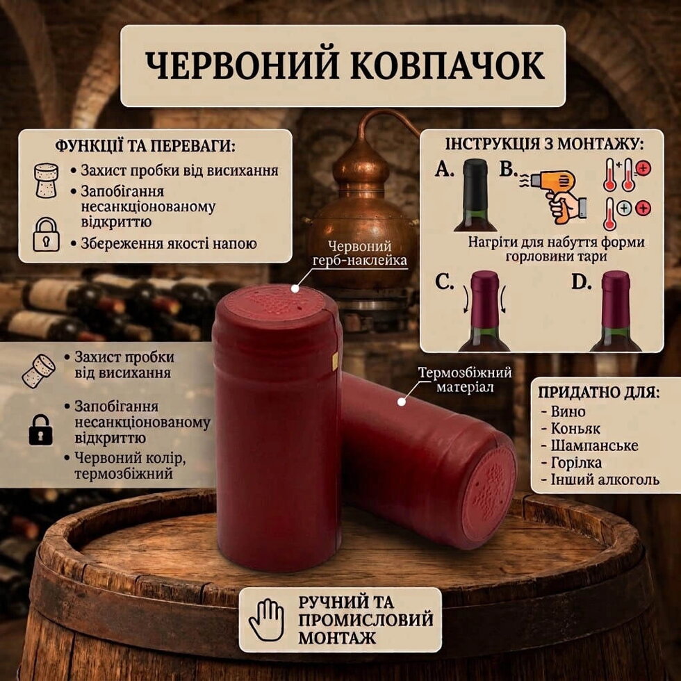 Термоковпачок червоний