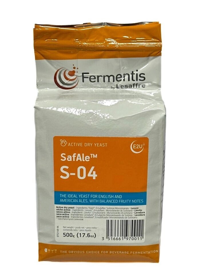 Дріжджі ПИВНІ Fermentis S-04 500 g (знято з продажу)