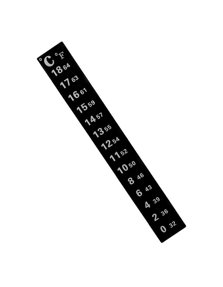 Термометр-смуга 0-18, клейкий, LCD