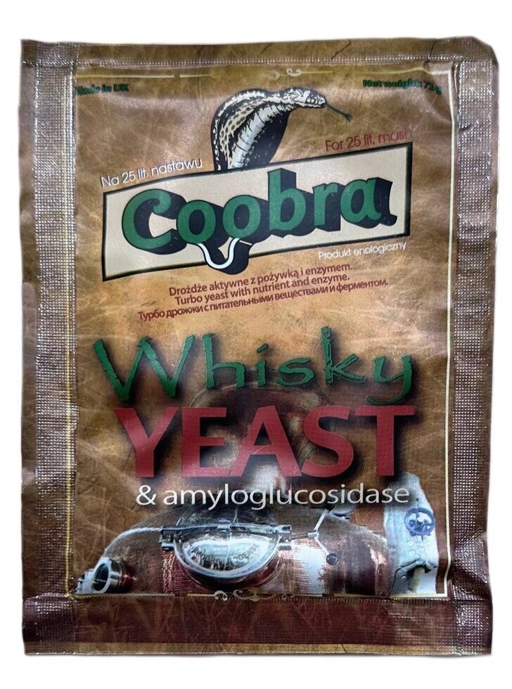 Дріжджі COOBRA WHISKY YEAST 72 г