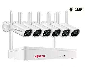Anran Комплект відеоспостереження на 6 Wi-Fi камер 3MP ARCCTV