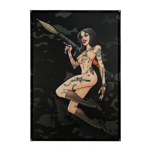Банер M-Tac Tactical girl RPG 900x1300 Black Multicam |neper-n- 515]