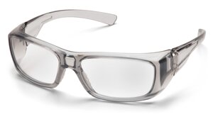 Окуляри Pyramex Emerge T-Gray (clear) RX-able, прозорі в напівпрозорій сірій оправі [n-PM-E]