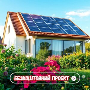 Мережева сонячна електростанція під ключ на 50 кВт Deye SUN-50K-G04 + Longi Solar LR7-72HTH-610M