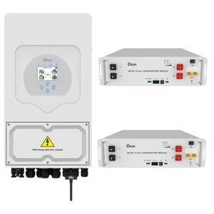 Комплект резервного живлення Інвертор Deye SUN-6K-SG03LP1 + АКБ SE-G5.1 Pro-B 5,12 кВт*2 шт.