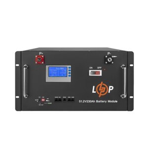 Акумулятор LogicPower LiFePO4 48V (51,2V) - 230 Ah (11776Wh) (Smart BMS 200A) с LCD RM