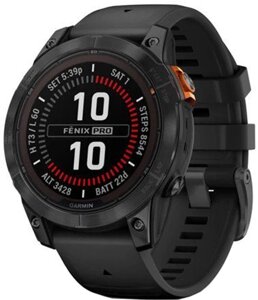 Garmin Fenix 7 Pro Solar Slate Gray w. Black Band (010-02777-00/01)